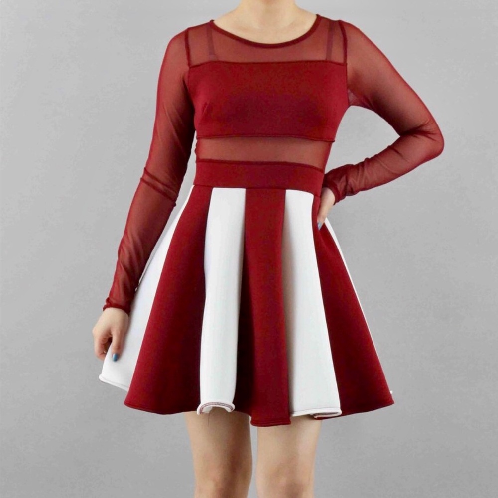 Burgundy stand out beautiful party dress